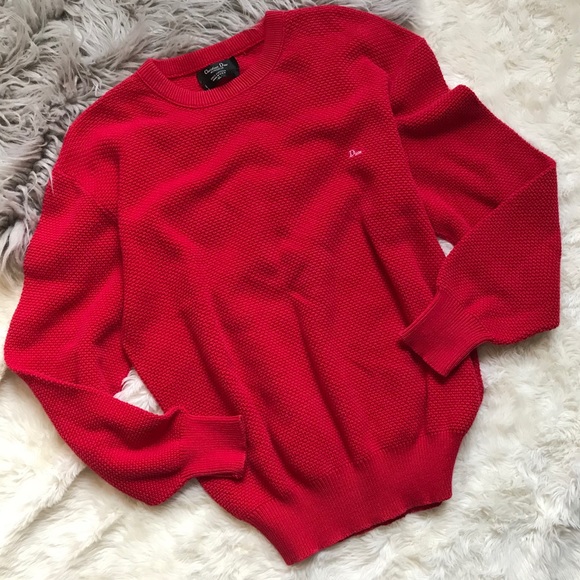 dior red sweater